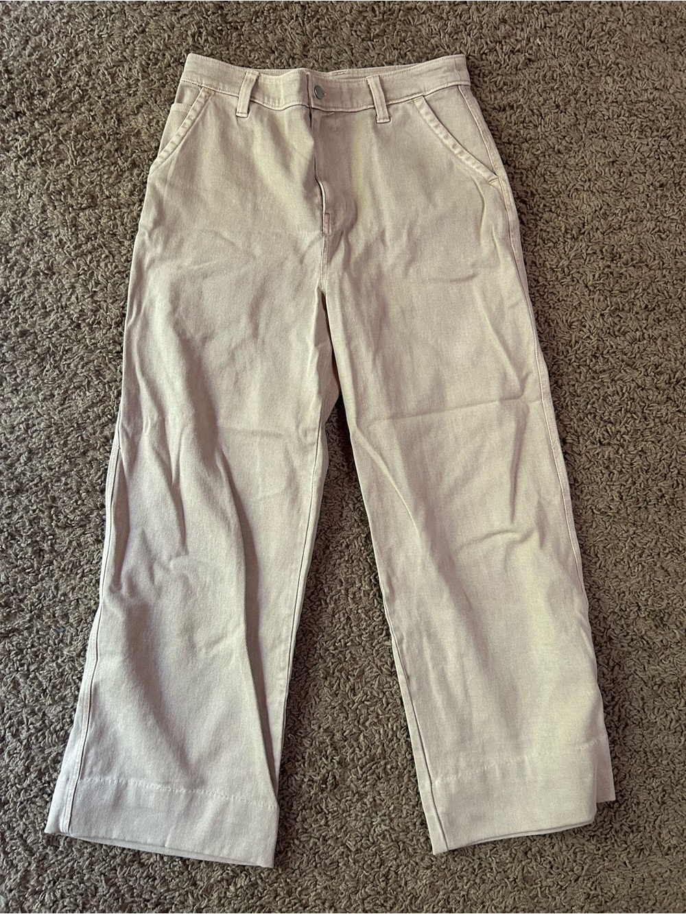 BP High-Waisted Wide-Leg Light Beige Pants EUC
